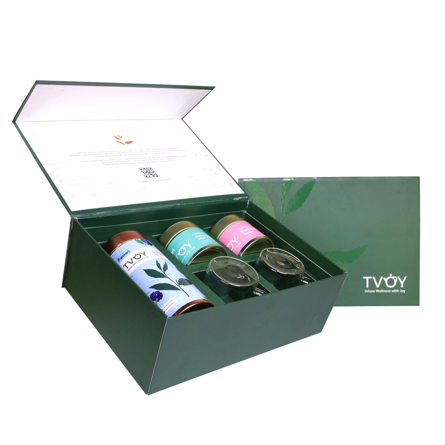 Flavoured Tea set for Gifting | Diamond 3 flavours with 2 Cups