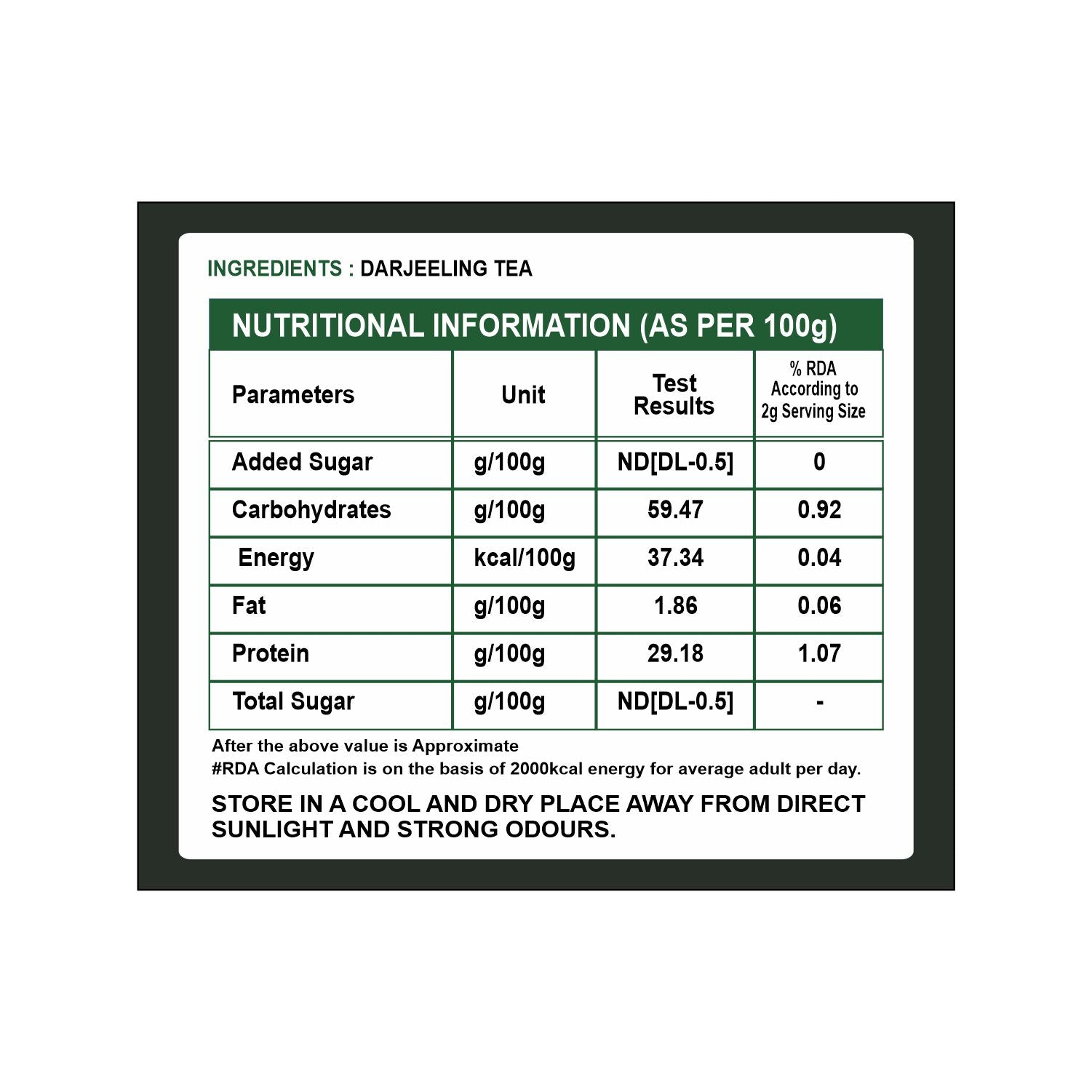 Tvoy Darjeeling Black Tea | 20 Biodegradable Tea Bags