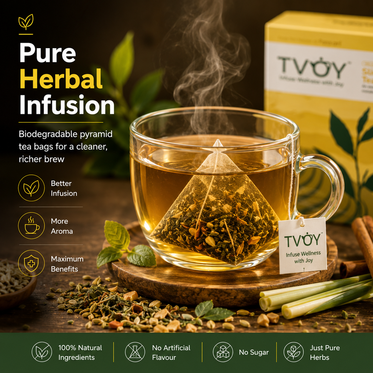Health benefits of TVOY Slimming Herbal Tea including weight loss and detox