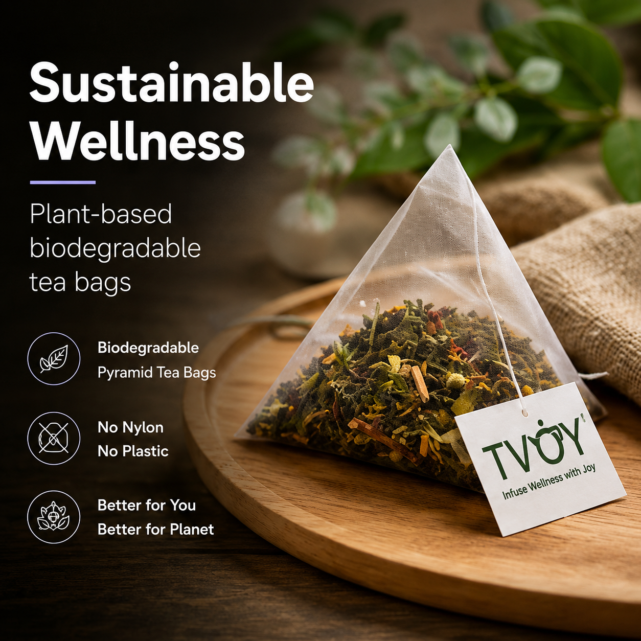 TVOY Herbal Sleep Tea natural ingredients used in the blend