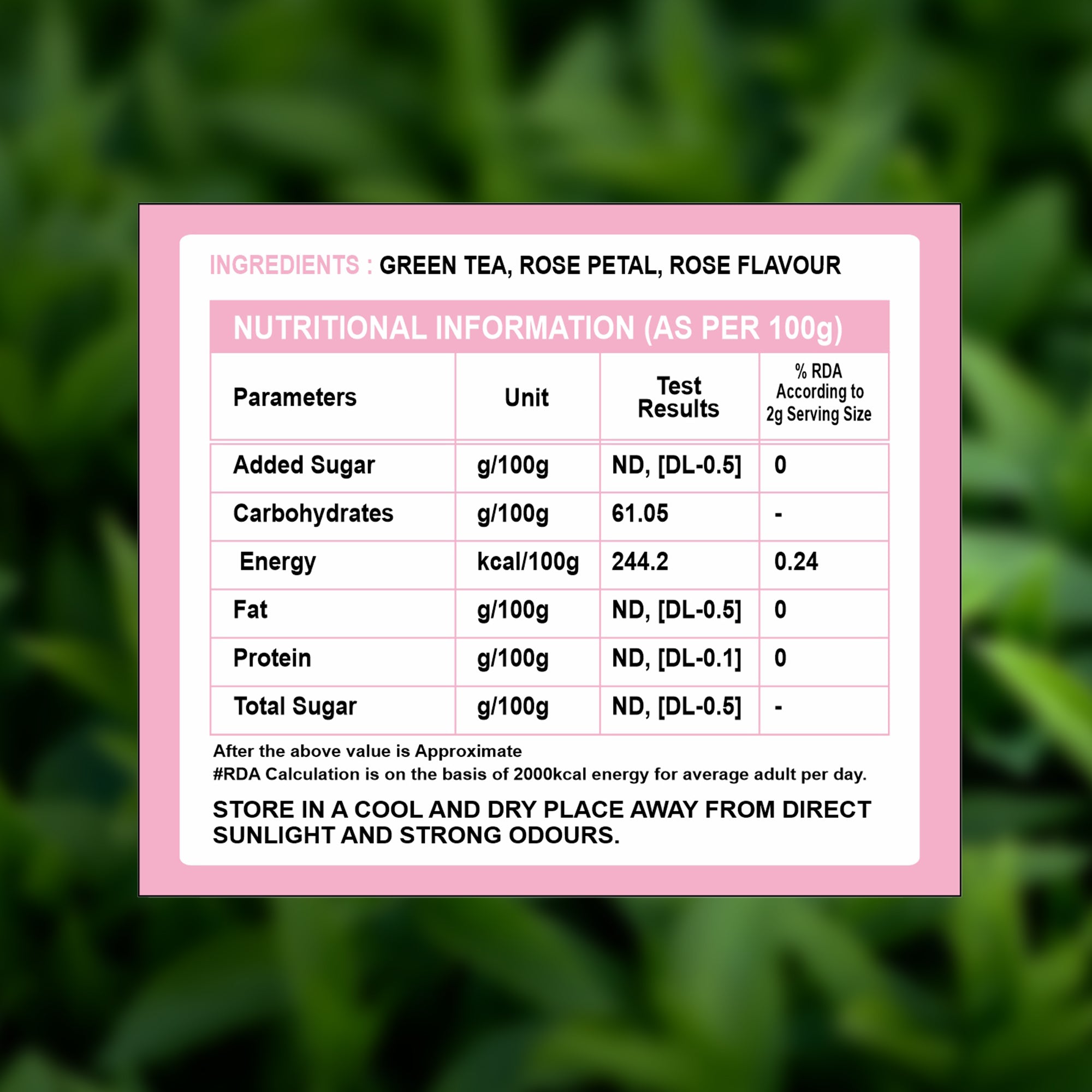 TVOY Rose Green Tea for Skin Glow & Stress Relief | Real Rose Petals | 20 Biodegradable Pyramid Tea Bags | No Plastic