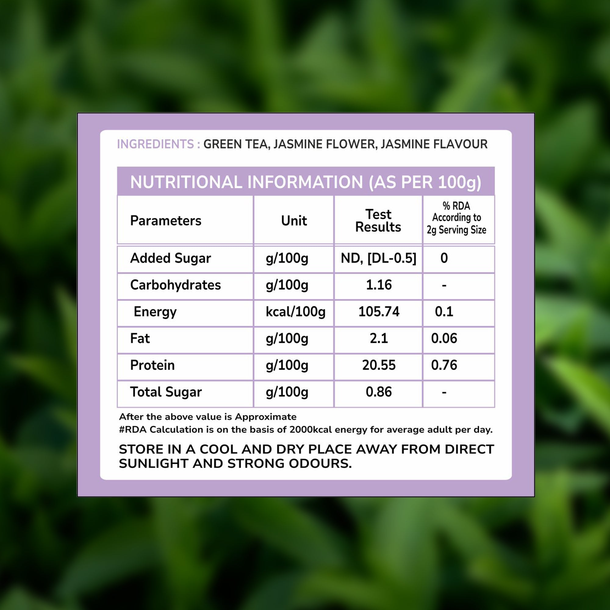 TVOY Jasmine Green Tea for Skin Glow & Stress Relief | Real Jasmine Flowers | 20 Biodegradable Pyramid Tea Bags | No Plastic