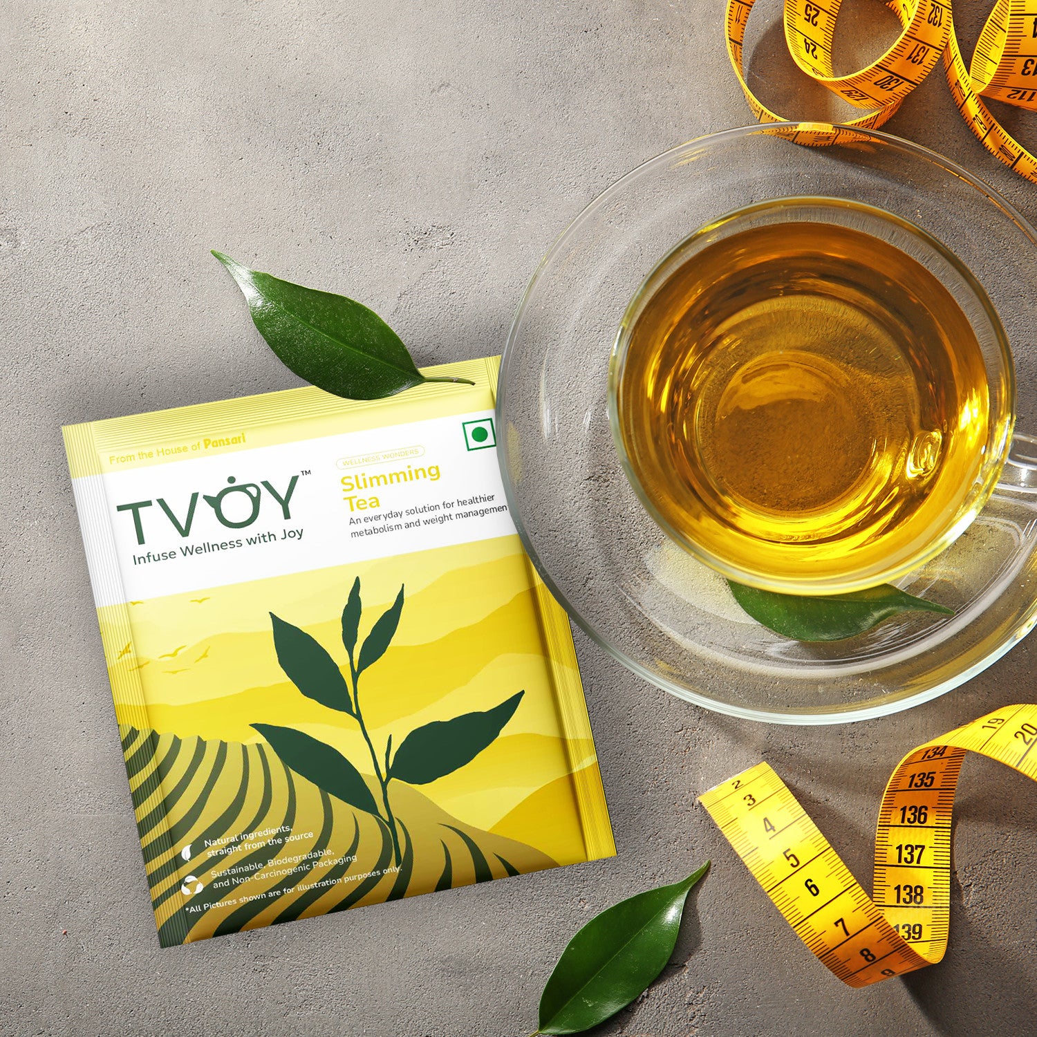 Tvoy Slimming Green Tea | 20 Biodegradable Tea Bags